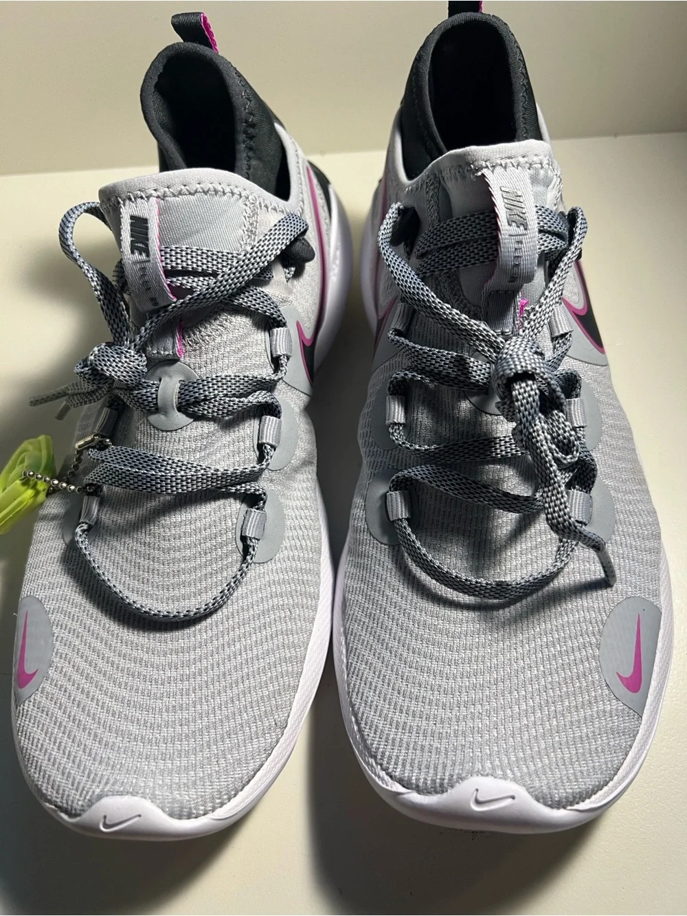Nike Kids Gray and Pink Athletic Sneakers